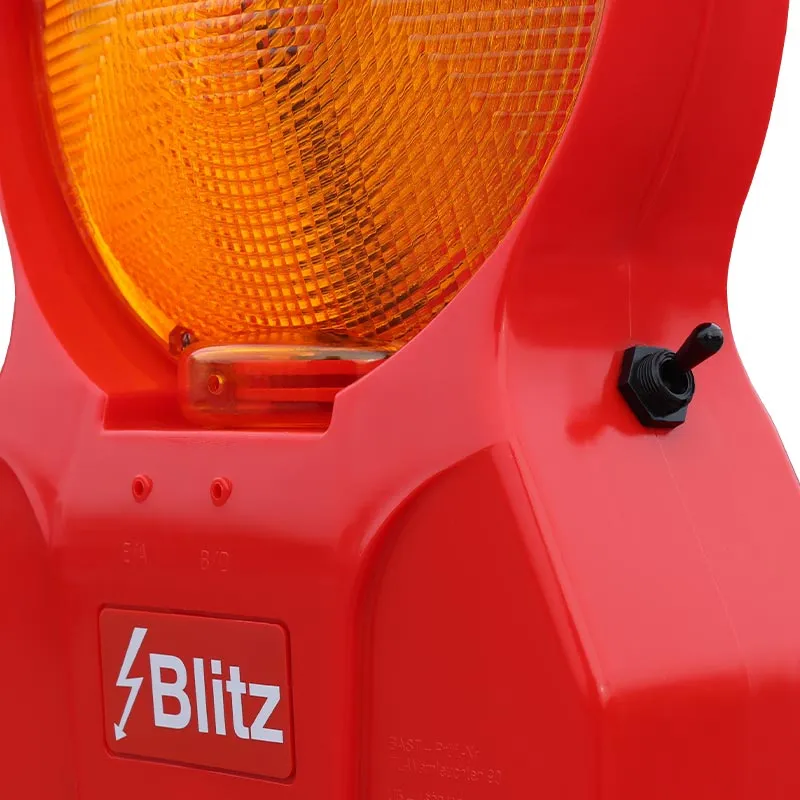 Blitz Leitkegel Future LED WEMAS, zweiseitig gelb, batteriebetrieben – Bild 3
