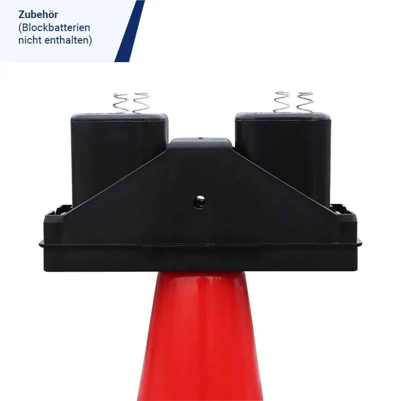 Blitz Leitkegel Future LED WEMAS, zweiseitig gelb, batteriebetrieben – Bild 5