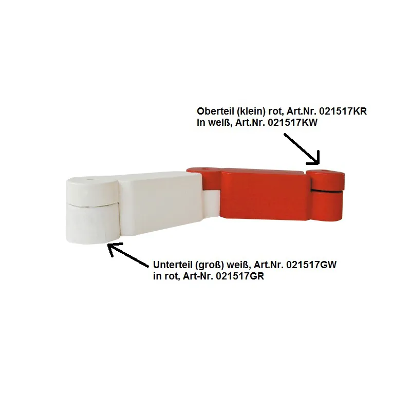 Mobile Randsteine aus Recycling-Material in Rot oder Weiß mit Steckverbindung – Bild 3