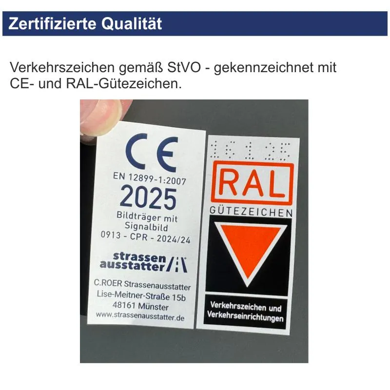 Verkehrszeichen 101-23 Reiter, Aufstellung links – Bild 2
