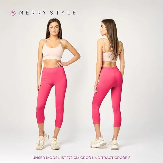 Merry Style Damen 3/4 Leggings aus Baumwolle MS10-199 – Bild 2
