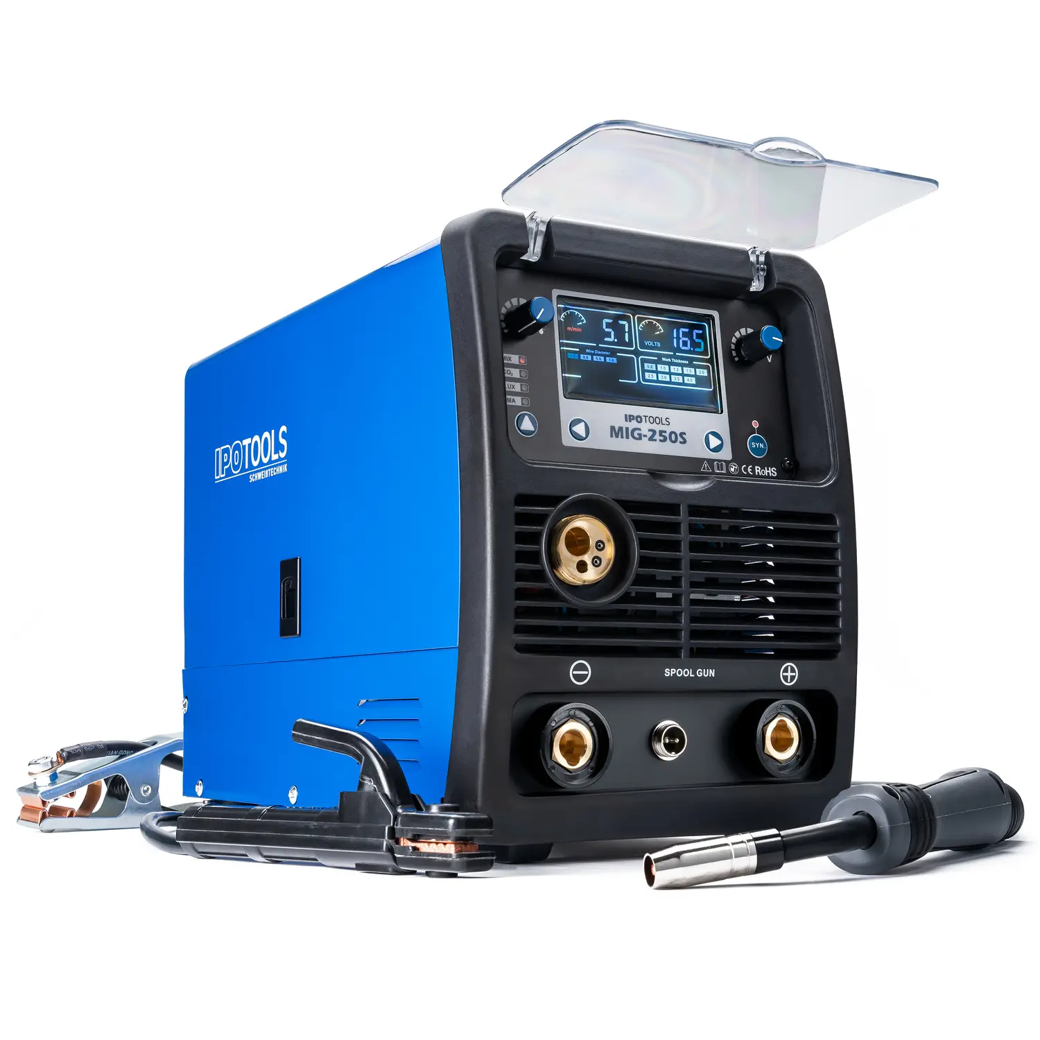 IPOTOOLS MIG 250S – Synergic Inverter Schweißgerät