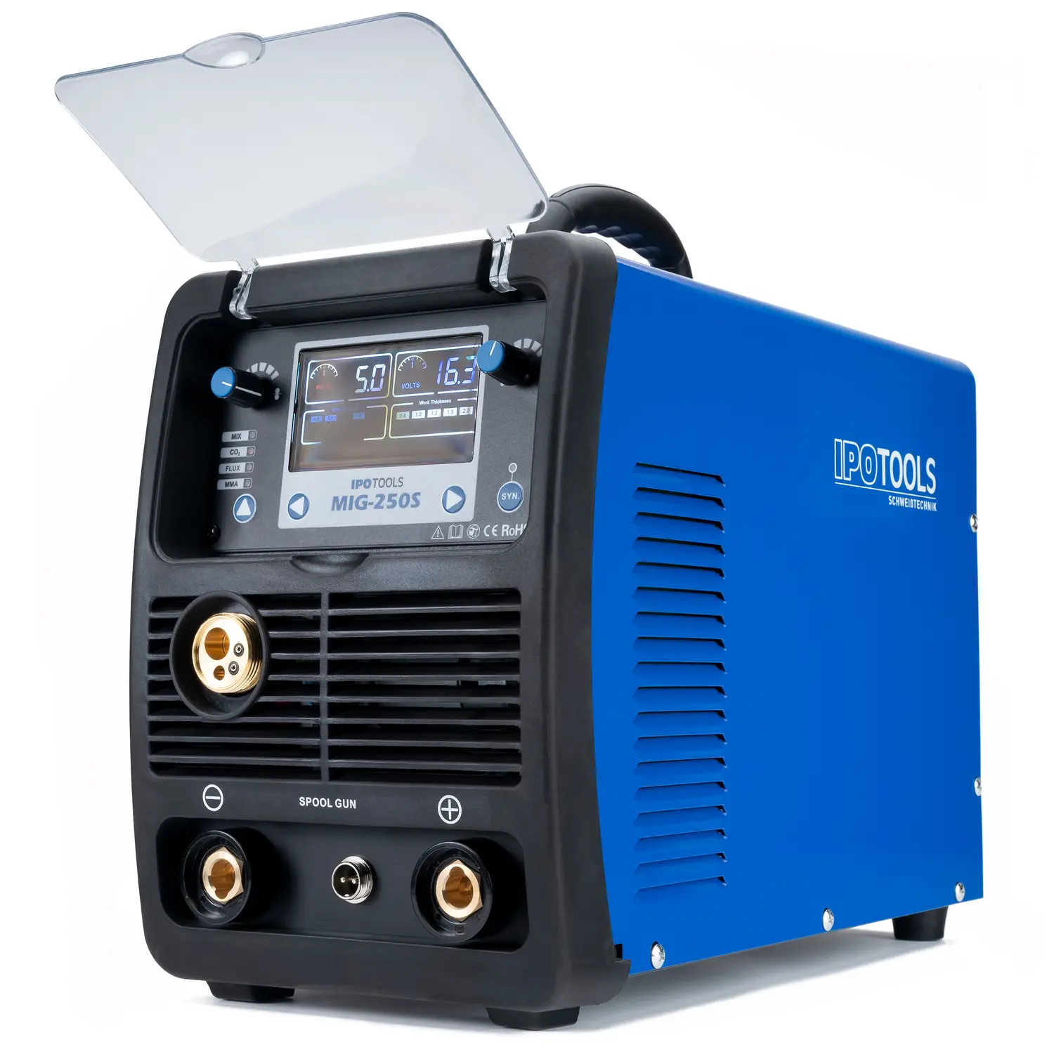 IPOTOOLS MIG 250S – Synergic Inverter Schweißgerät – Bild 2